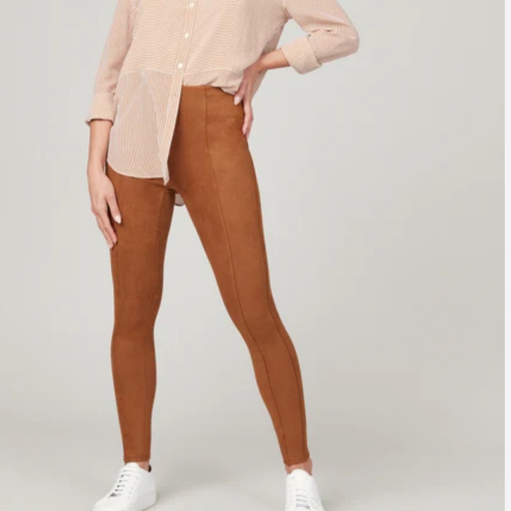 Spanx faux suede leggings